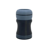 TRC - 3D Printed Shaving Brush - Black with Blue Gray - 26mm