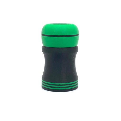 TRC - 3D Printed Shaving Brush - Black with Kelly Green - 26mm