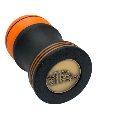 TRC - 3D Printed Shaving Brush - Black with Orange - 26mm