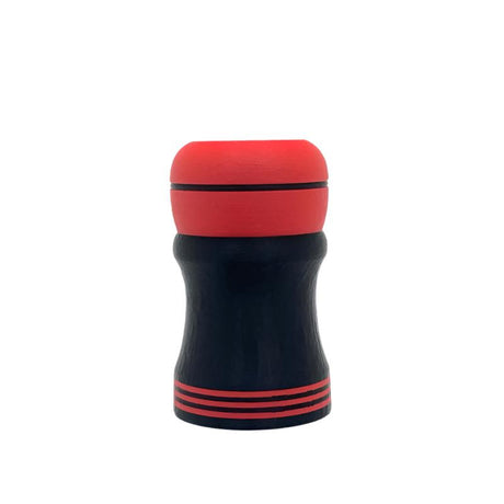 TRC - 3D Printed Shaving Brush - Black with Red - 26mm