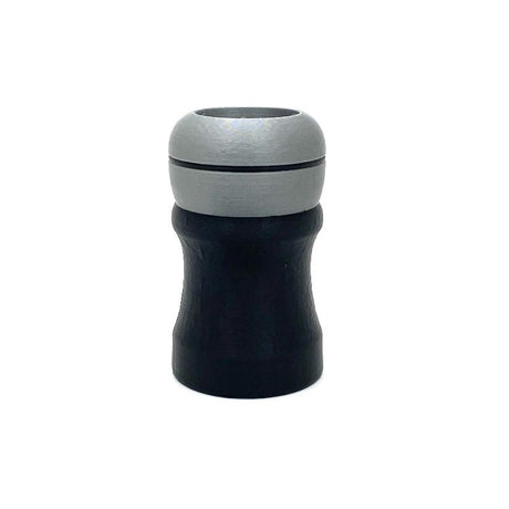 TRC - 3D Printed Shaving Brush - Black with Silver - 26mm