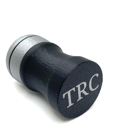 TRC - 3D Printed Shaving Brush - Black with Silver - 26mm