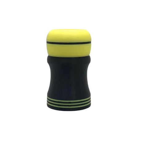 TRC - 3D Printed Shaving Brush - Black with Yellow GLOW - 26mm