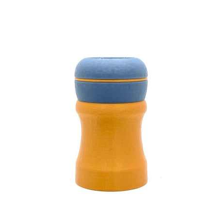 TRC - 3D Printed Shaving Brush - Gold with Gray Blue - 26mm