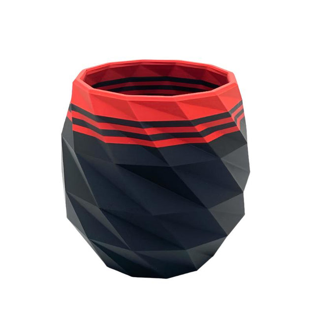 TRC - Brush Soaking Mug -  Black with Red