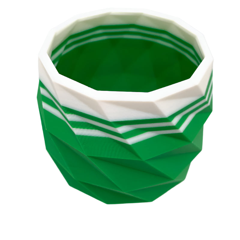 TRC - Brush Soaking Mug -  Kelly Green & White Stripes