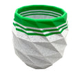 TRC - Brush Soaking Mug -  Marble & Green Stripes