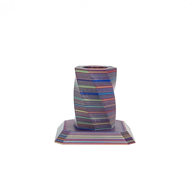 TRC - Safety Razor Stand - Striped Plum - Twist