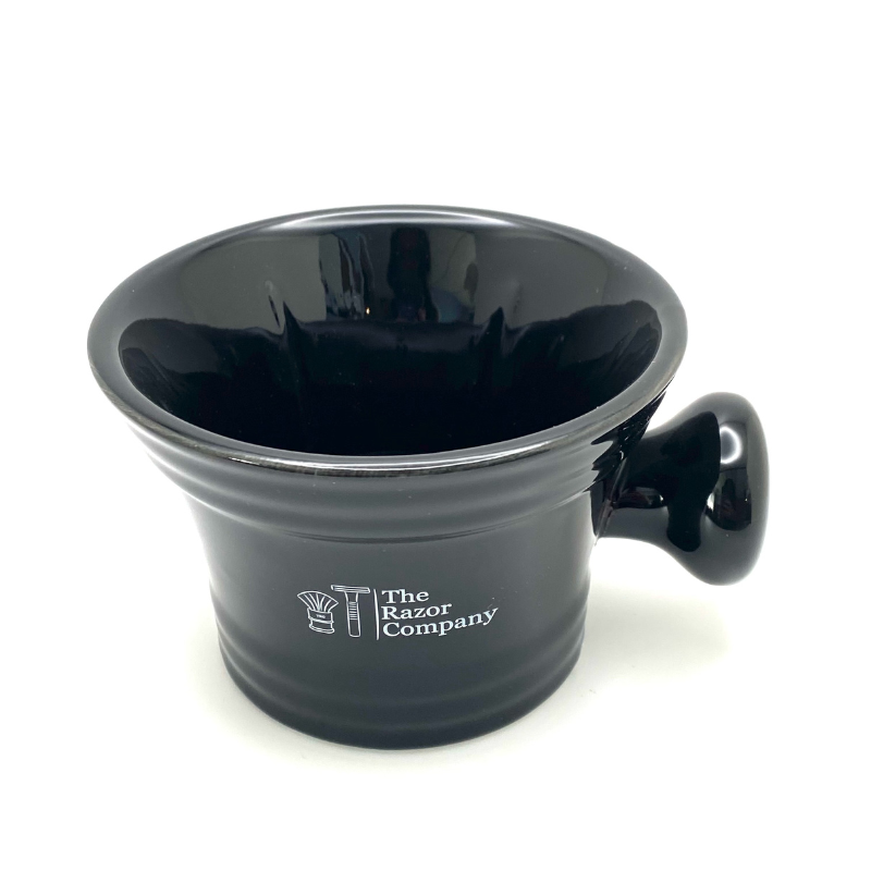 TRC - Shaving Mug - Apothecary Style - Black Porcelain