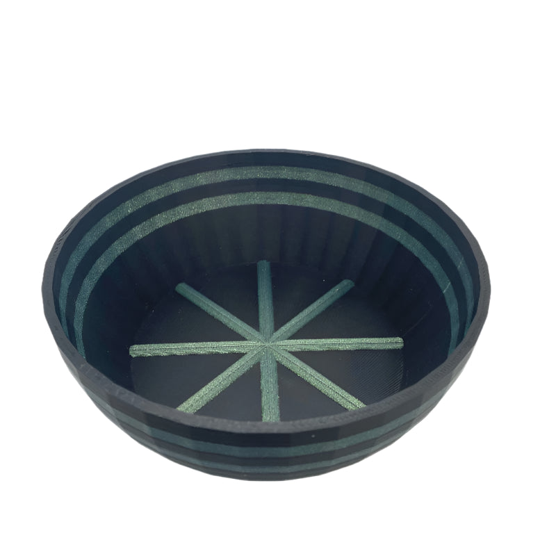 TRC - Unbreakable  Lather Bowl -  Black & Green Galaxy