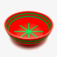 TRC - Unbreakable  Lather Bowl - Brilliant Red with Green Stripes