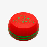 TRC - Unbreakable  Lather Bowl - Brilliant Red with Green Stripes