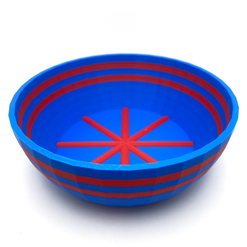 TRC - Unbreakable  Lather Bowl - Cobalt Blue & Matte Red