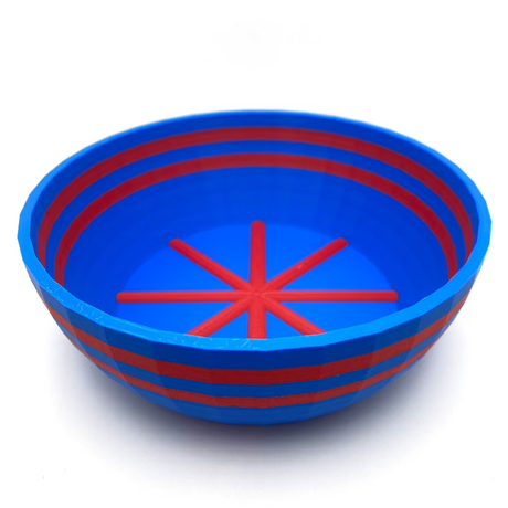 TRC - Unbreakable  Lather Bowl - Cobalt Blue & Matte Red