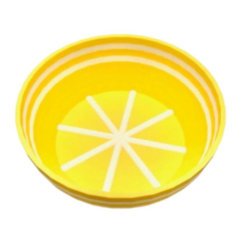 TRC Unbreakable Lather Bowl Mango with White Stripes