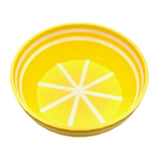 TRC Unbreakable Lather Bowl Mango with White Stripes