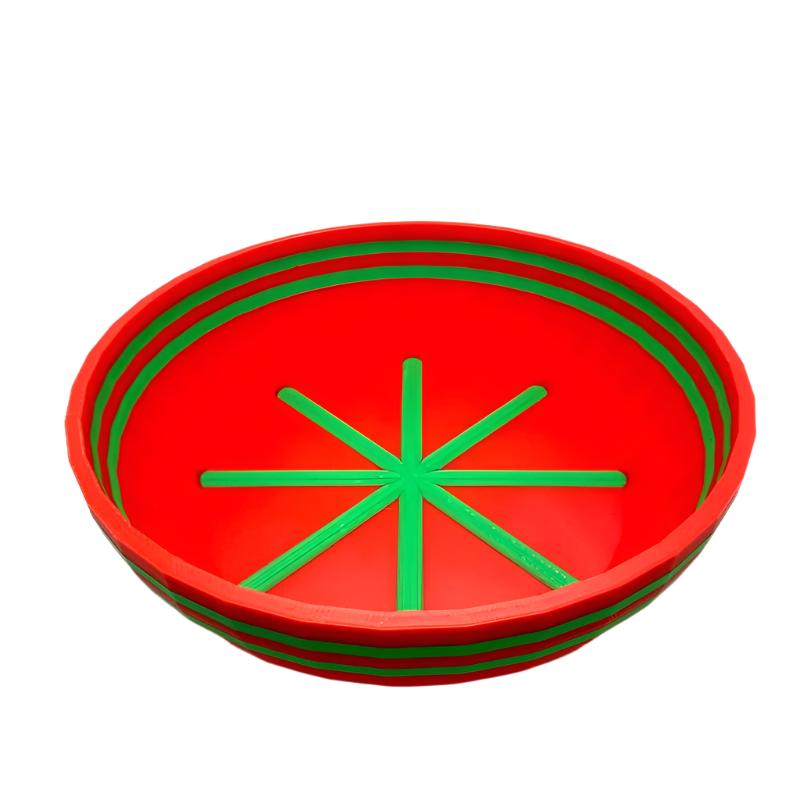 TRC - Unbreakable Medium Lather Bowl - Red & Green