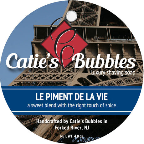 Catie's Bubbles - Le Piment de la Vie - Luxury Shaving Soap - 4oz