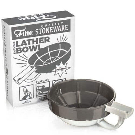 Fine Accoutrements - Lather Bowl - Black & Gray