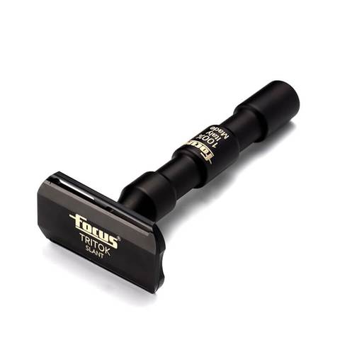 Focus - R53 Tritok Slant Double Edge Safety Razor - Black