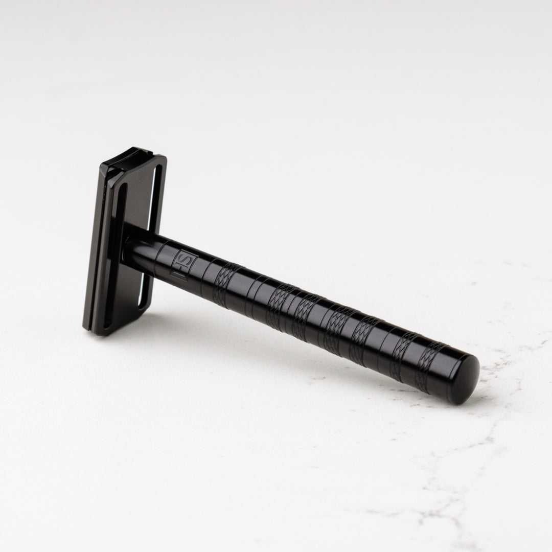 Henson Shaving - Jet Black - New Beveled Edge Aluminum AL13 Double Edge  Safety Razor