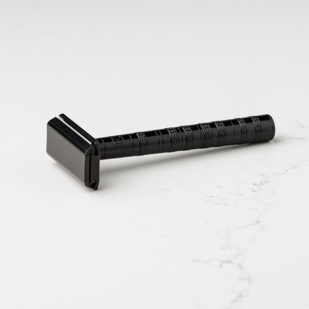 Henson Shaving - Jet Black - New Beveled Edge Aluminum AL13 