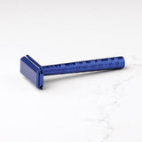 Henson Shaving - Steel Blue - New Beveled Edge Aluminum AL13 Double Edge Safety Razor