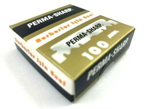 Perma-Sharp - Single Edge Razor Blades - Saloon Style - Pack of 100 Blades