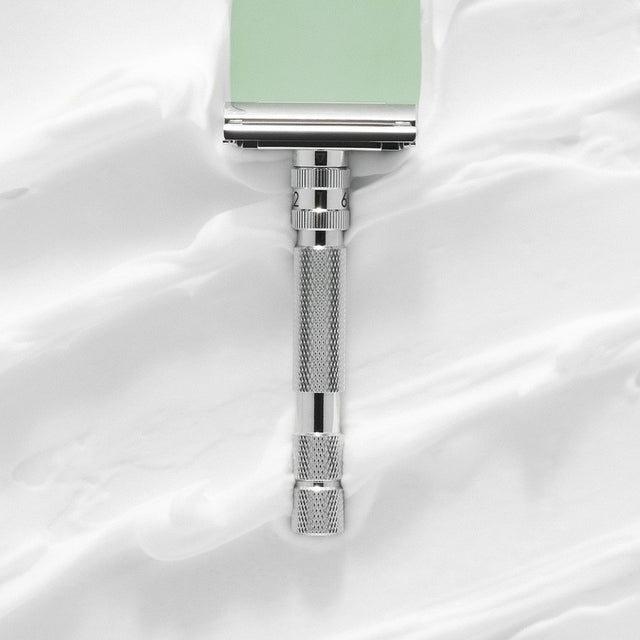 Rockwell Razors - Adjustable Safety Razor - Model T2 - White Chrome