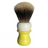 Brushworx - Spring #42 - 26mm 2-Band Manchurian Badger Doughman Fan Knot - Resin Handle