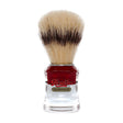 Semogue - 830 Premium Boar Shaving Brush - Red and Clear Acrylic Handle