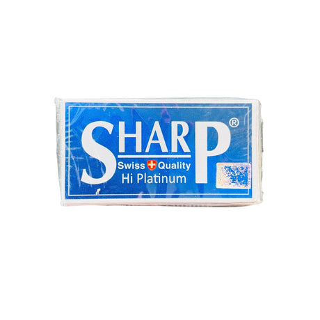 Sharp - HI Platinum Swiss Quality DE Blades - 5 Pack  Manufacturer: Samah Razor Blades Industries LTD Country: Bangladesh Coating: Platinum