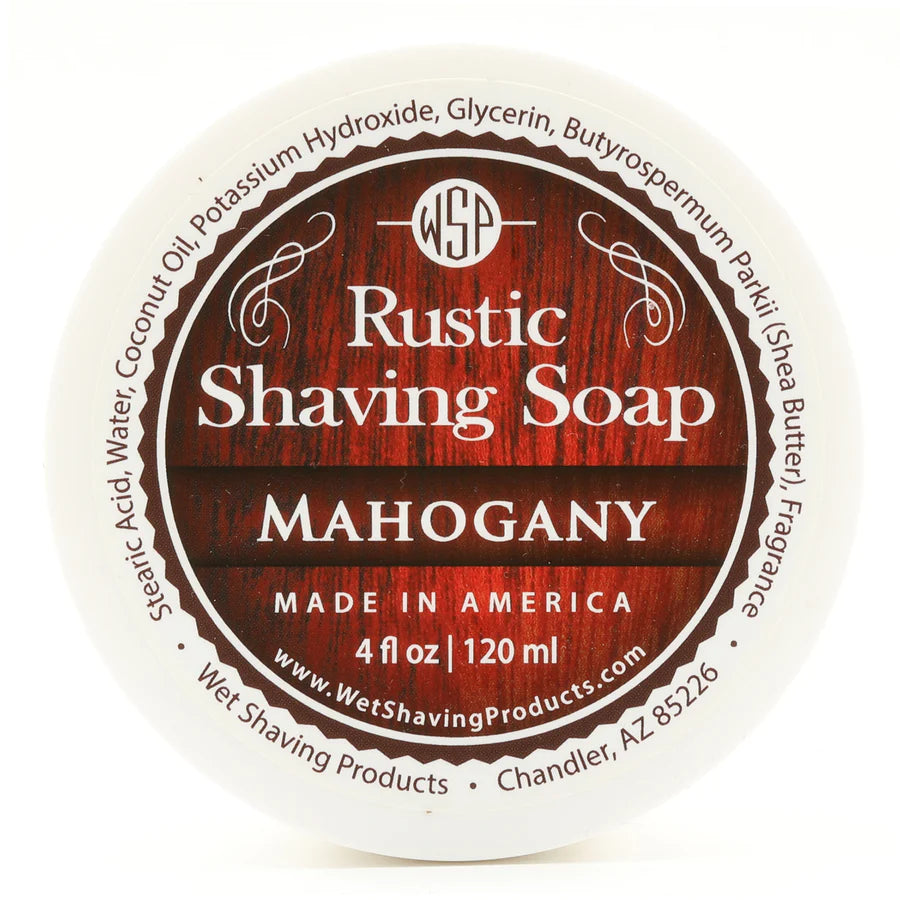 Wet Shaving Products - Mahogany - Rustic Shaving Soap - 4 Fl oz