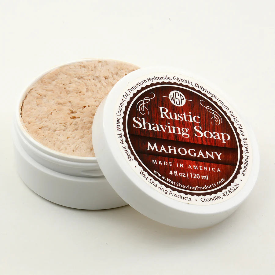 Wet Shaving Products - Mahogany - Rustic Shaving Soap - 4 Fl oz