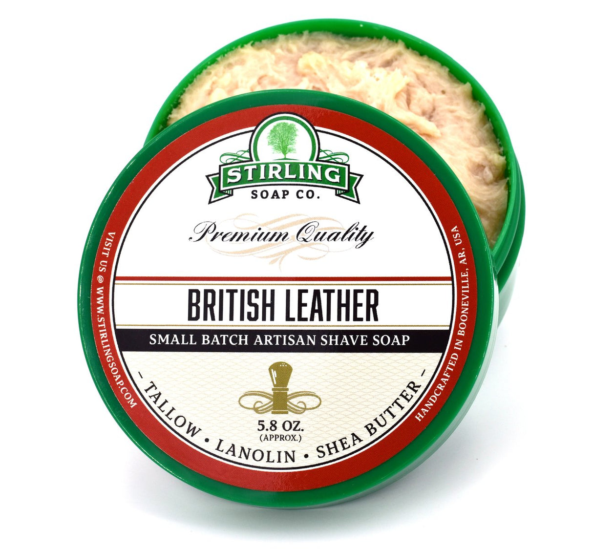 Stirling Soap Company - British Leather - Shave Soap