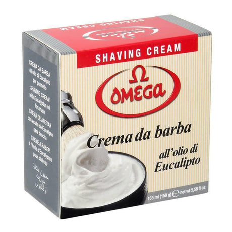 Omega - Eucalyptus Shaving Cream in Bowl - 150ml